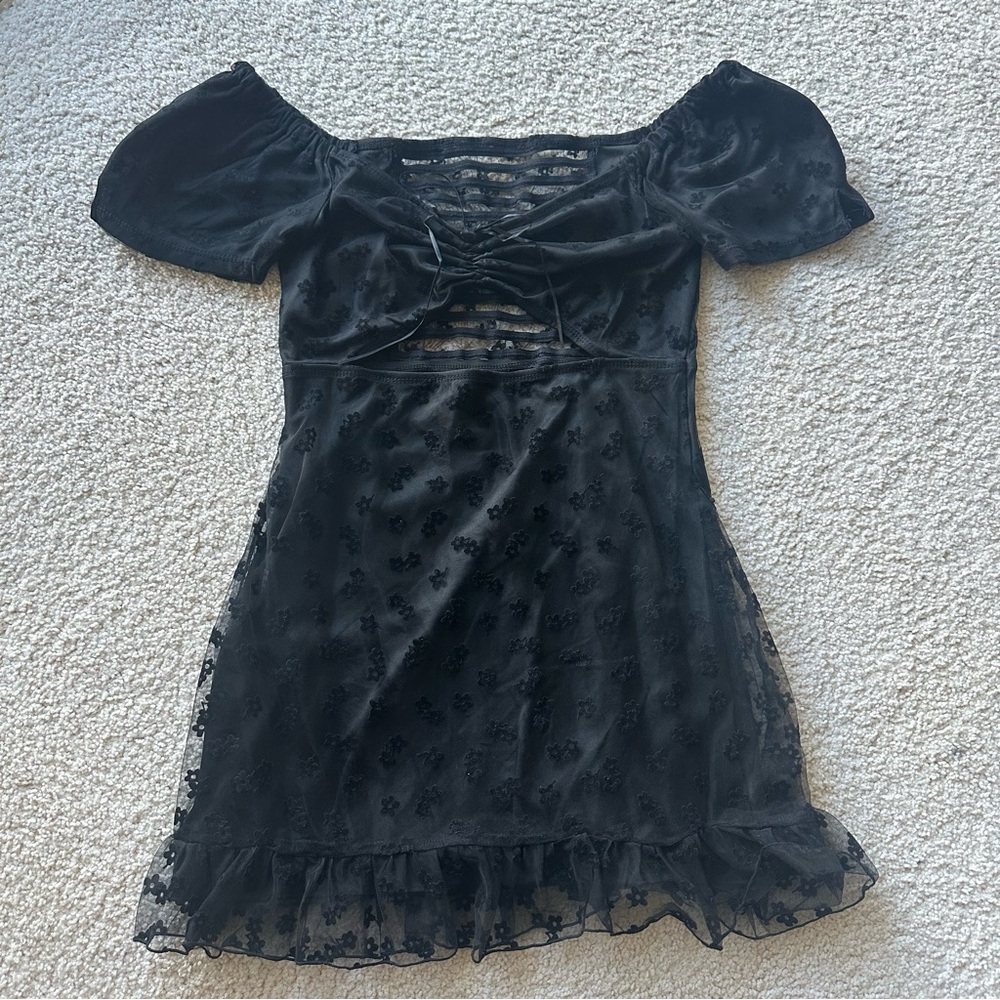 Dolls Kill Black Lace Detail Mini Dress – Estimated Women’s Extra Small